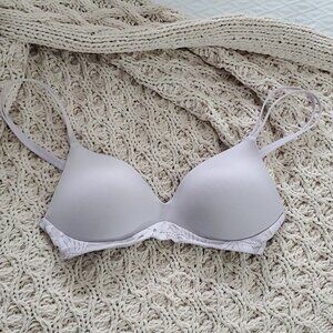 Aerie Real Sunnie Wireless Lilac T Shirt Bra Lightly padded- Fits 32B or 30B